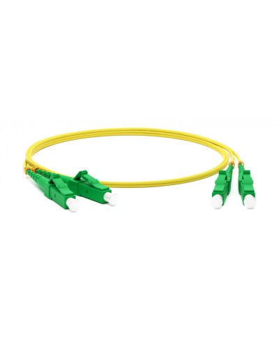 Патч-корд волоконно-оптический одномодовый SM 9/125 (OS2), LC/APC-LC/APC, duplex, LSZH, 5 м Hyperline FC-D2-9-LC/AR-LC/AR-H-5M-LSZH-YL в Нижнем Тагиле Патч-корды оптические Pintop.ru