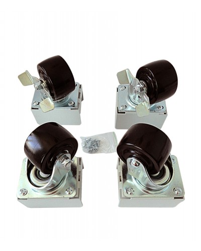 Eurolan Набор роликов 4 шт., до 600 кг, серия S3000 (60A-26-01-31BL) в Нижнем Тагиле Аксессуары для стоек и шкафов Pintop.ru